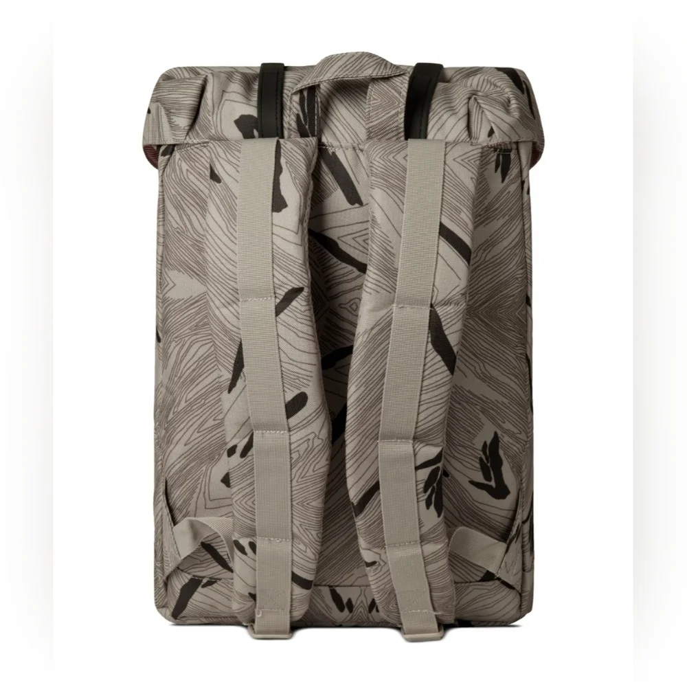 Herschel Supply Co. Tan Geo/Black Rubber Retreat Backpack